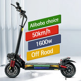 Free Shipping US Warehouse 1600w Dual Motor Scooter 10 Inch 31 MPH Fast Speed Long Battery Off-road Adults Electric Scooter